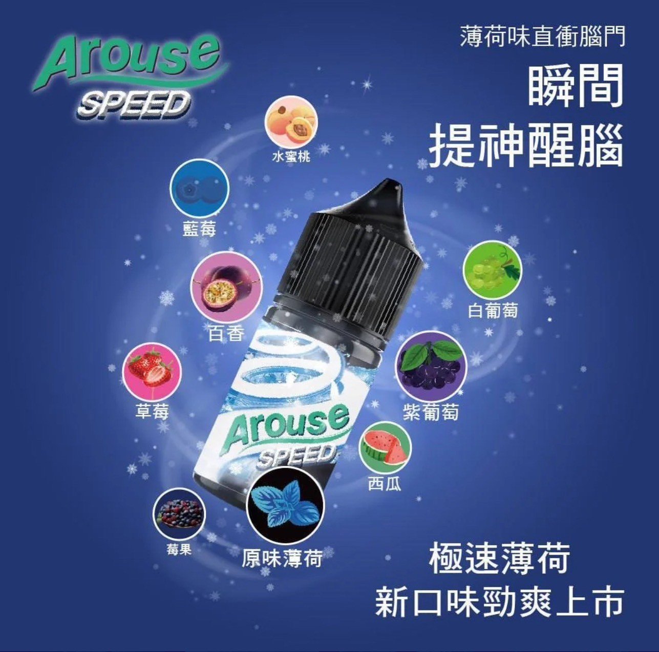 Arouse Speed 極速系列小煙油 30ml 30mg|順口涼感口味電子煙油推薦:圖片 2