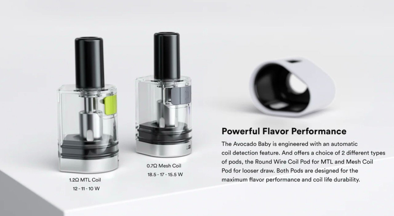 VAPTIO Avocado Baby 1100mAh 酪梨寶寶 電子煙主機套裝:圖片 6